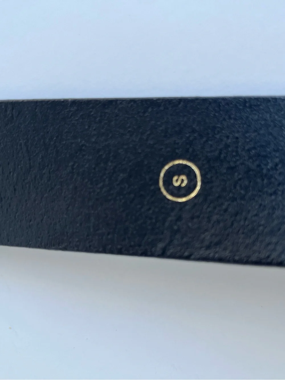 J.Crew Genuine Leather Belt- Size S- Black with gold buckle.